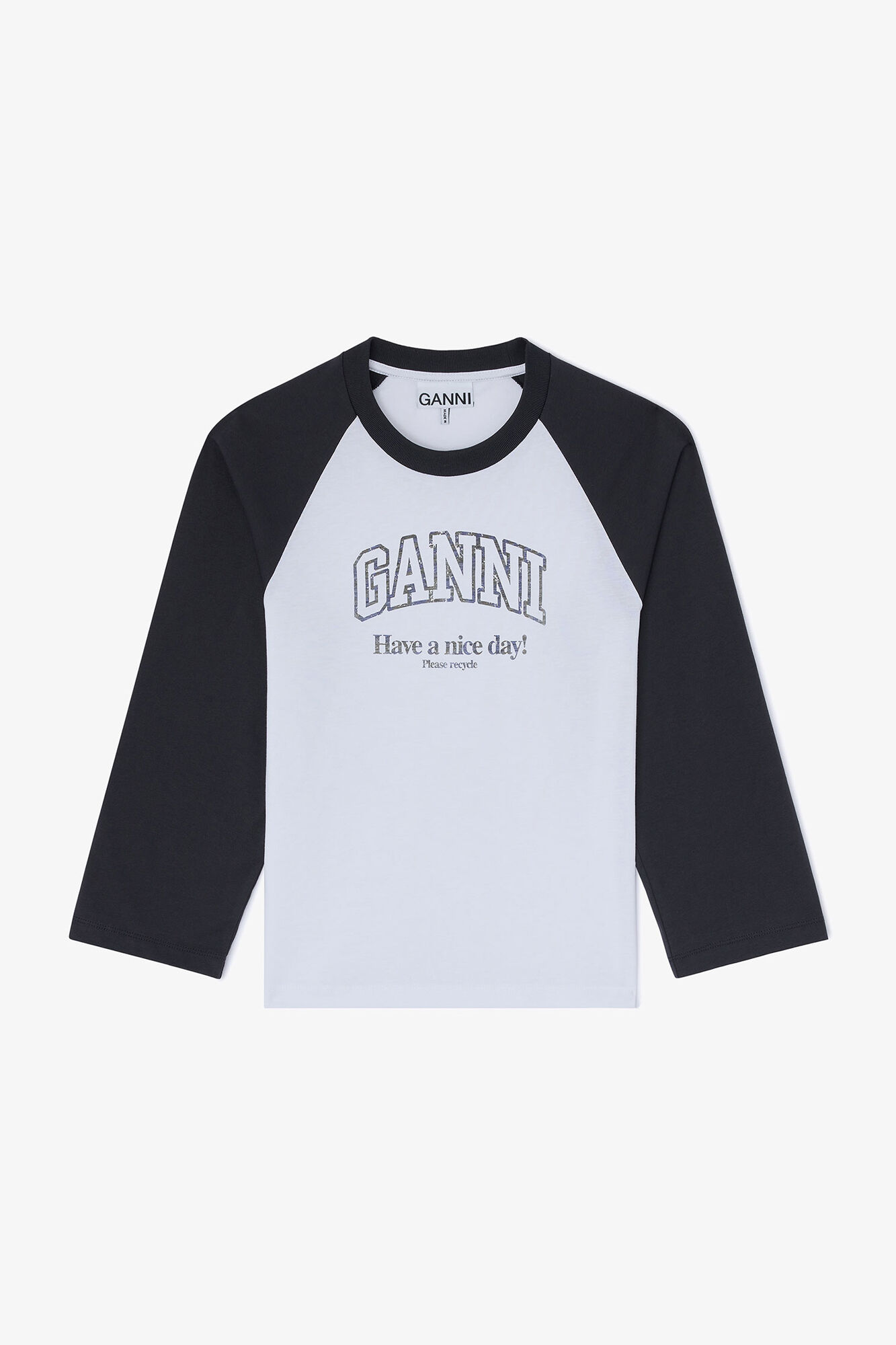 White Basic T-shirt, Organic Cotton, in colour Bright White - 1 - GANNI