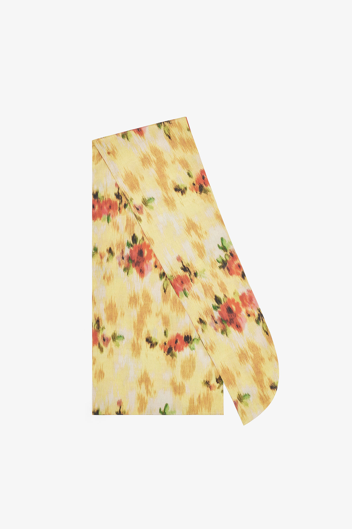 Wrap Scarf in Print, Recycled Polyester, in colour Aurora - 1 - GANNI