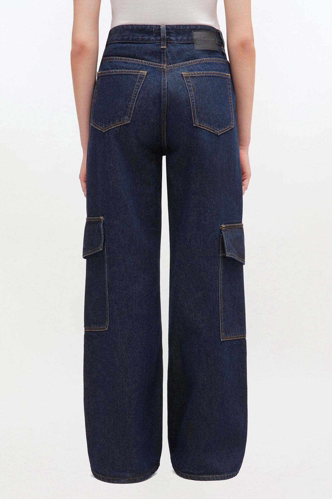 Dark Rinse Angi Jeans, Organic Cotton, in colour Rinse - 3 - GANNI