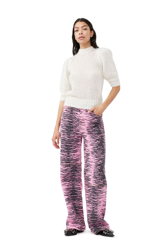 Re-Cut Overdyed Magny Jeans, Cyclamen