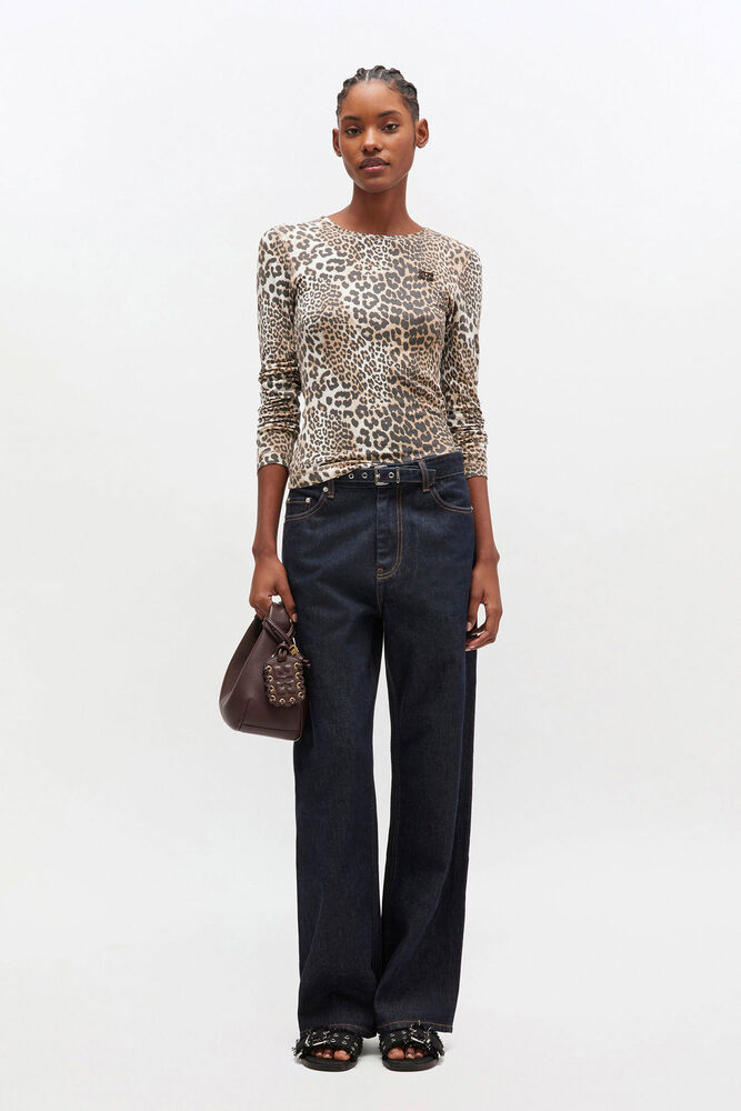 Leopard Rib Long Sleeve, Leopard