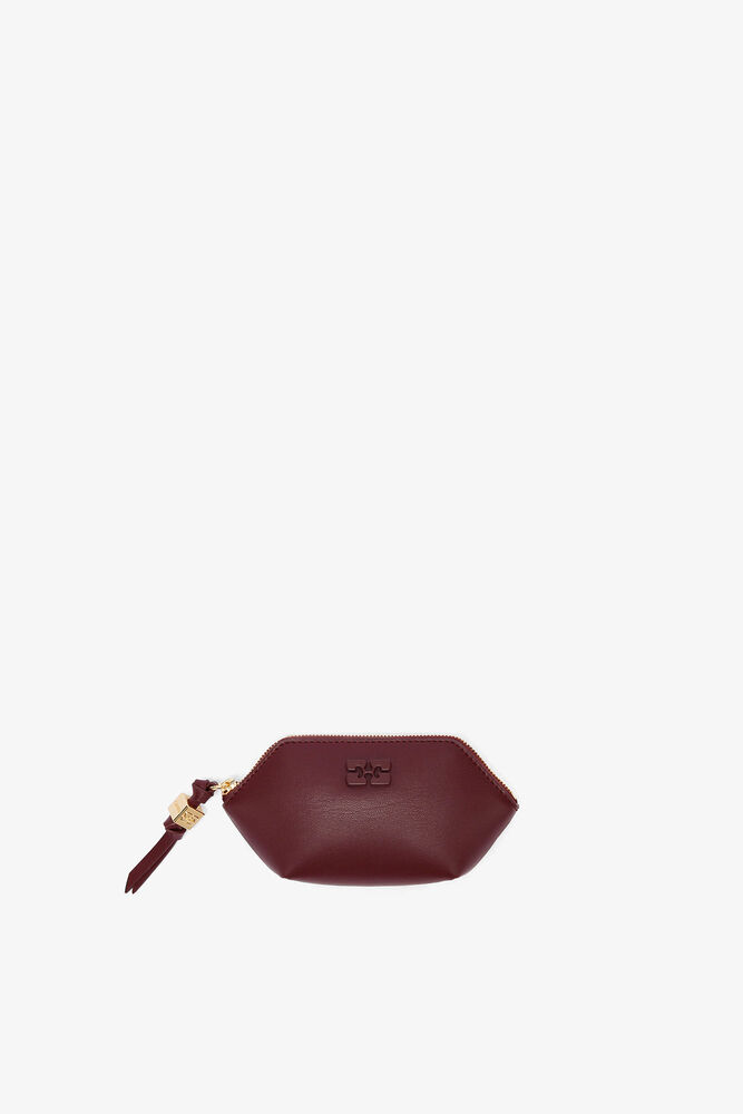 Bou Coin Purse in Burgundy, Burgundy