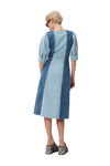 Denim Midi Dress, Cotton, in colour Denim - 2 - GANNI