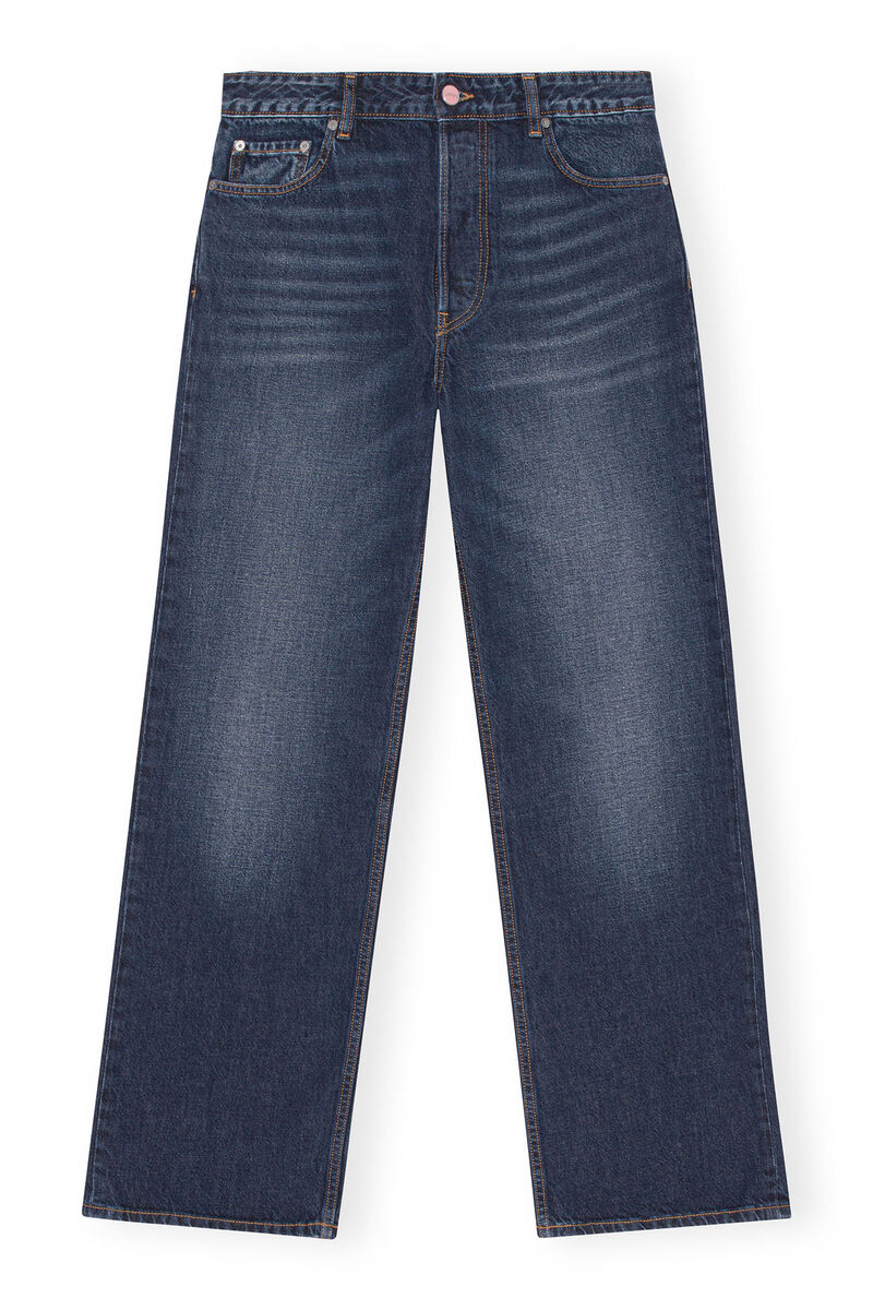 Dunkelblaue Vintage-Izey-Jeans , Cotton, in colour Dark Blue Vintage - 1 - GANNI