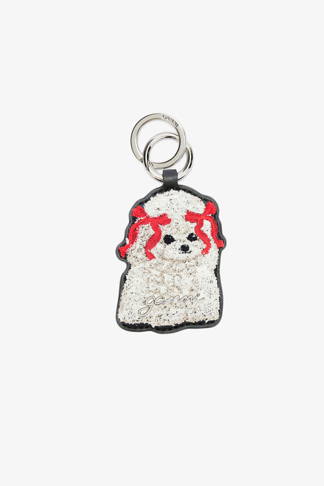 Joy Dog Bow Keyring, Black