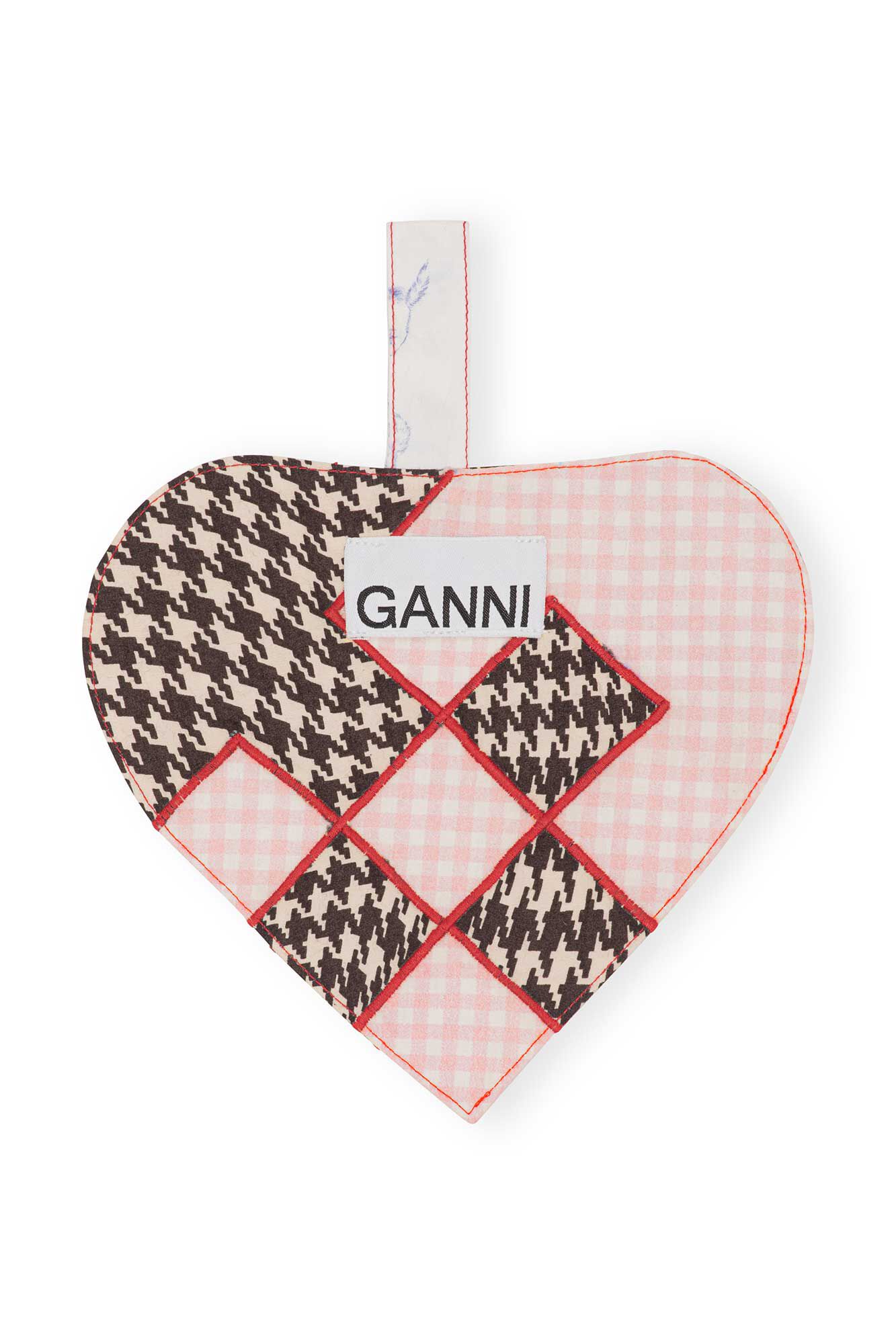 Quilted Cotton Decorations Quilted Cotton Heart, Cotton, in colour Multicolour - 1 - GANNI