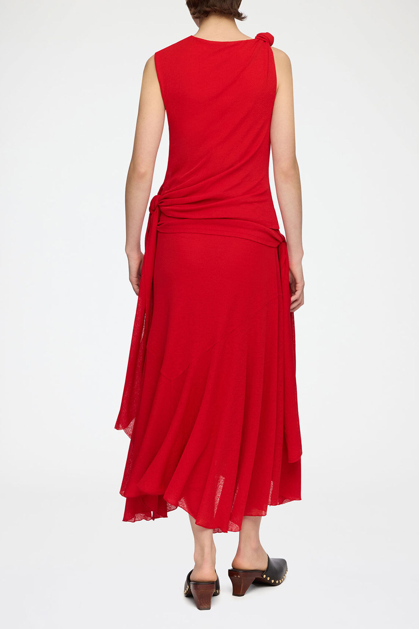 Demitasse Long Dress in Marl Mesh | GANNI US