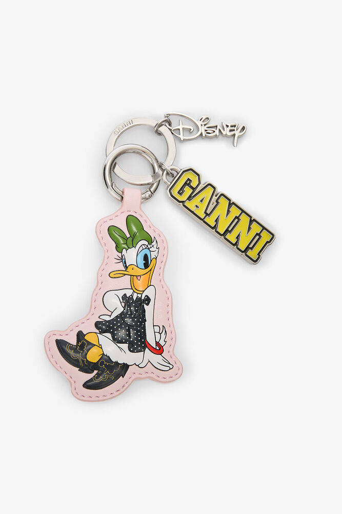 GANNI x Disney Daisy Duck Pink Keyring, Chalk Pink