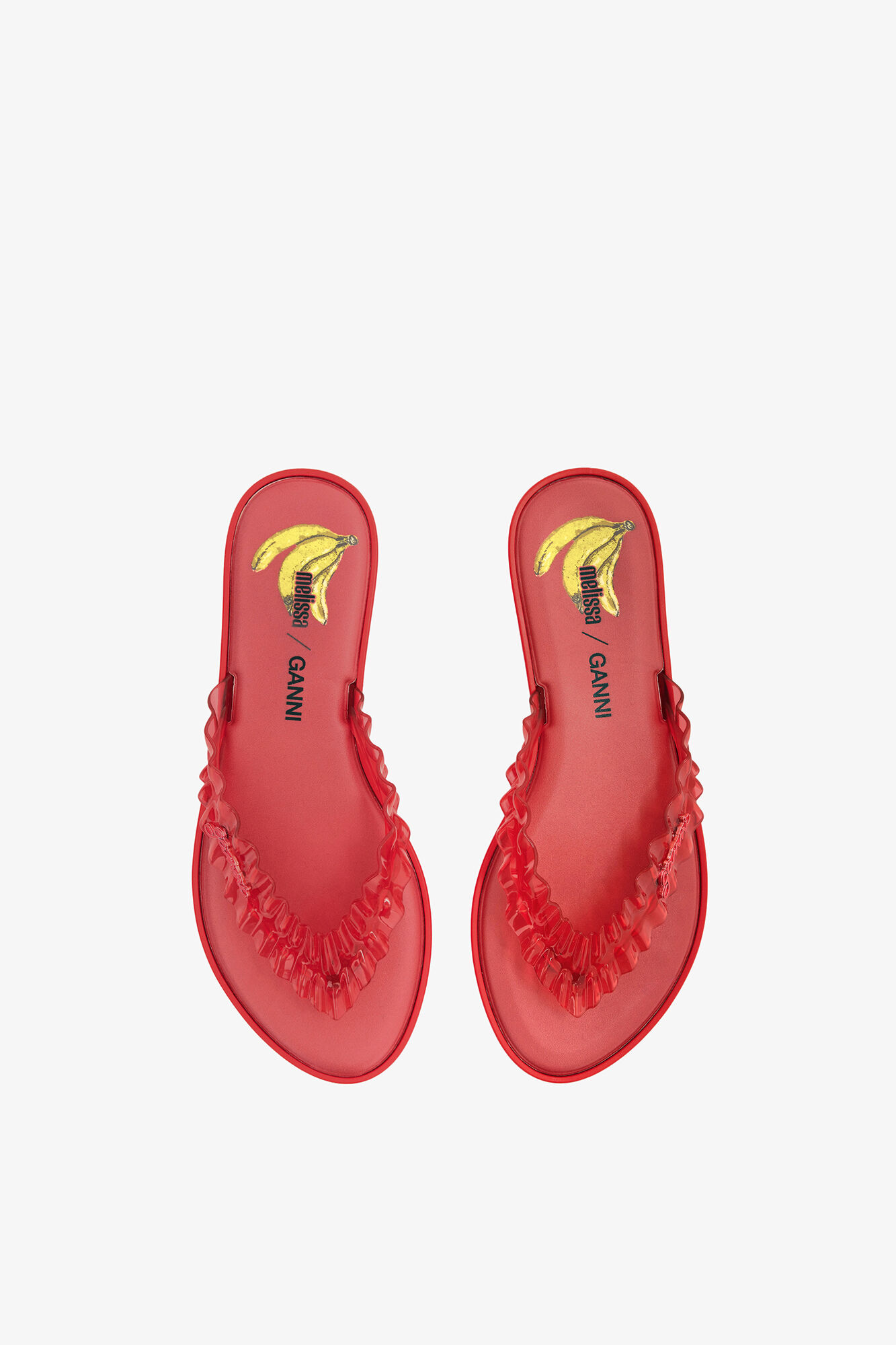 Melissa Flip Flop in Red | GANNI US