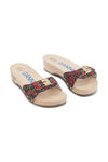 Canvas Dr. Scholl Sandal EU 15271FS615, Recycled Cotton, in colour Flower Beet Red - 2 - GANNI