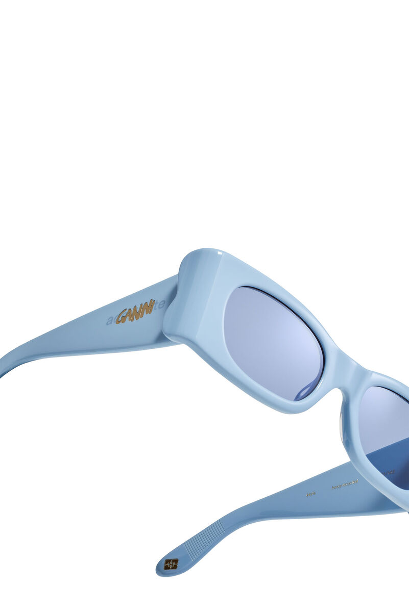 GANNI x Ace & Tate Baby Blue Kayla-solbriller, Acetate, in colour Baby Blue - 4 - GANNI