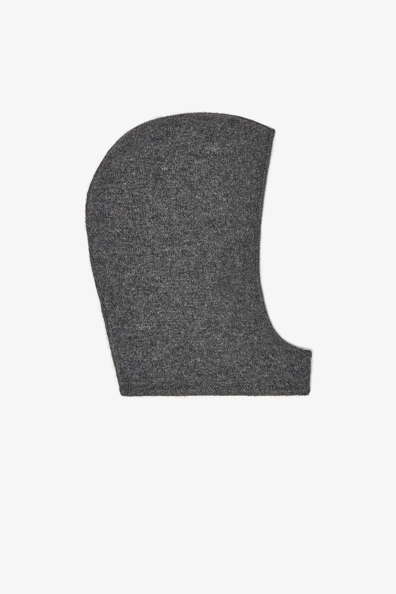 ダークグレー バラクラバ, Wool, in colour Phantom - 1 - GANNI
