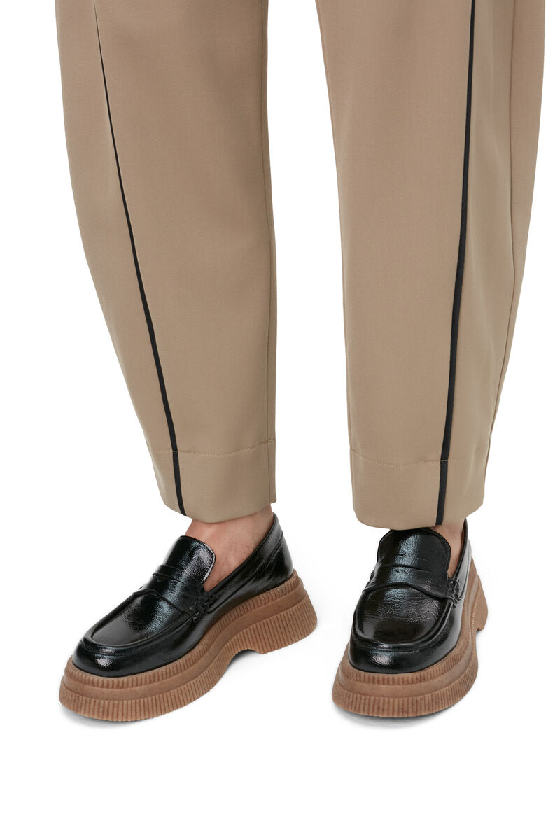 Creepers Wallaby Loafers, Leather, in colour Black - 4 - GANNI