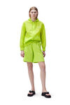 Tech Fabric Jacket, Nylon, in colour Lime Popsicle - 2 - GANNI