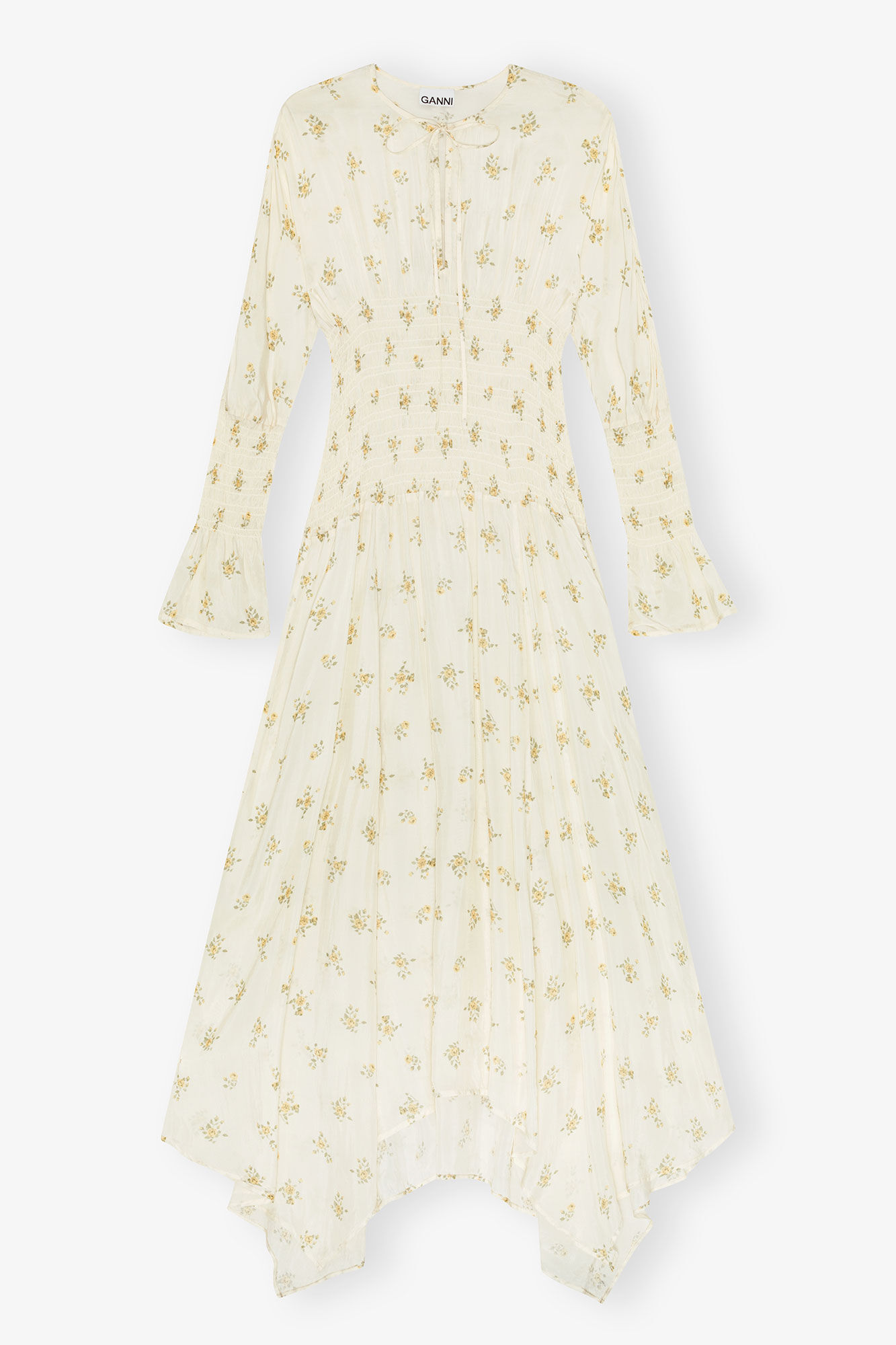 Dress in Printed Viscose | GANNI US