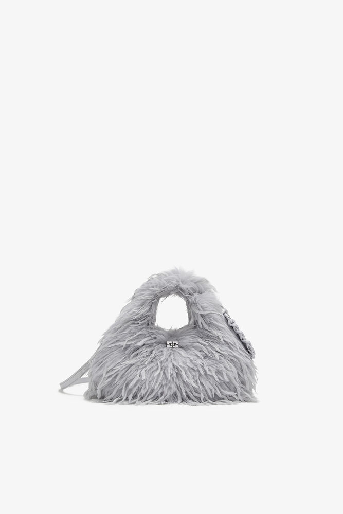 Quick buy Mini Hobo Bag in Blue Feathers Select color: Quiet Gray Select color: White Pepper Select color: Russet Orange Select color: Chicory Coffee +21