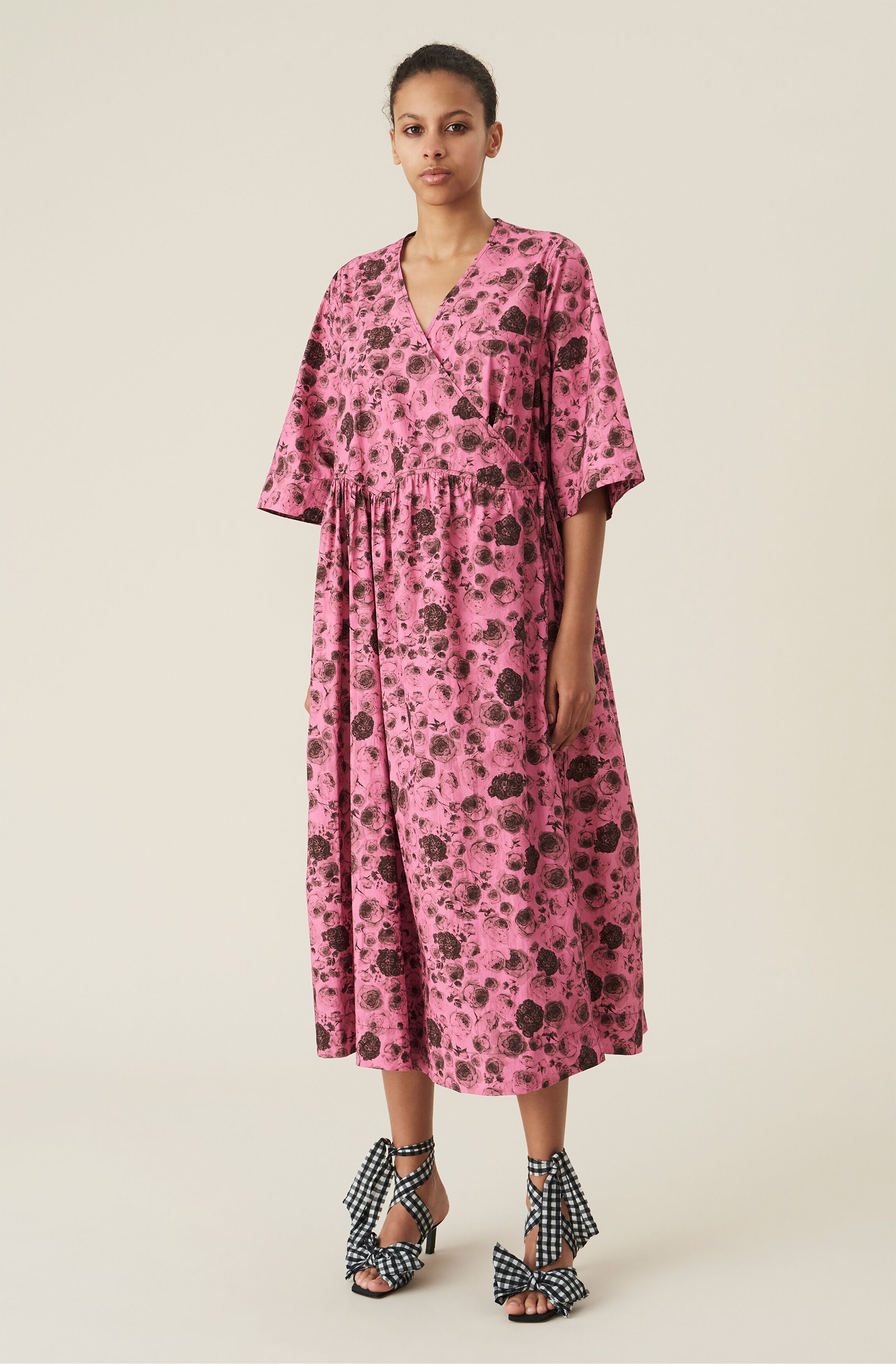 embroidered midi