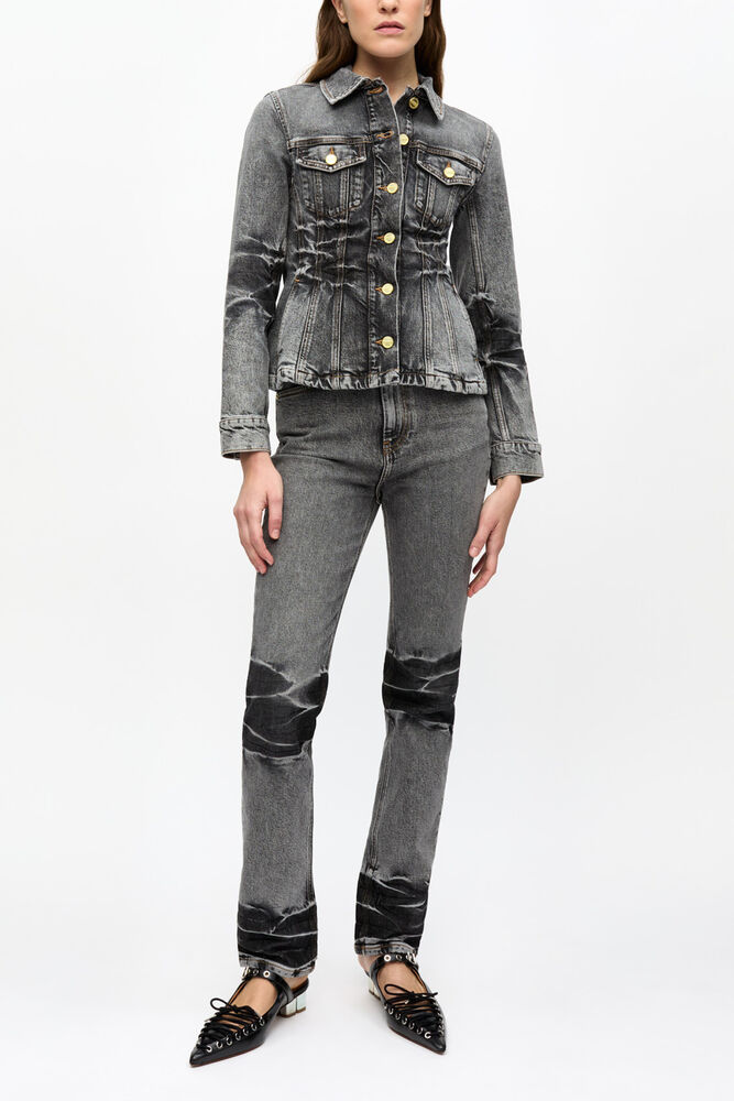 Jean Carri noir d&eacute;lav&eacute;, Black Washed