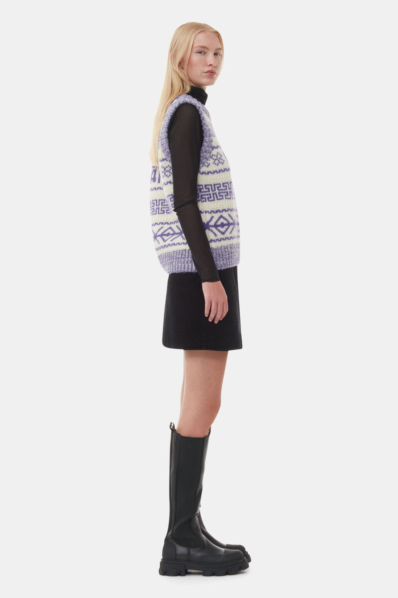Knee-High Chelsea Boots, Calf Leather, in colour Black - 3 - GANNI