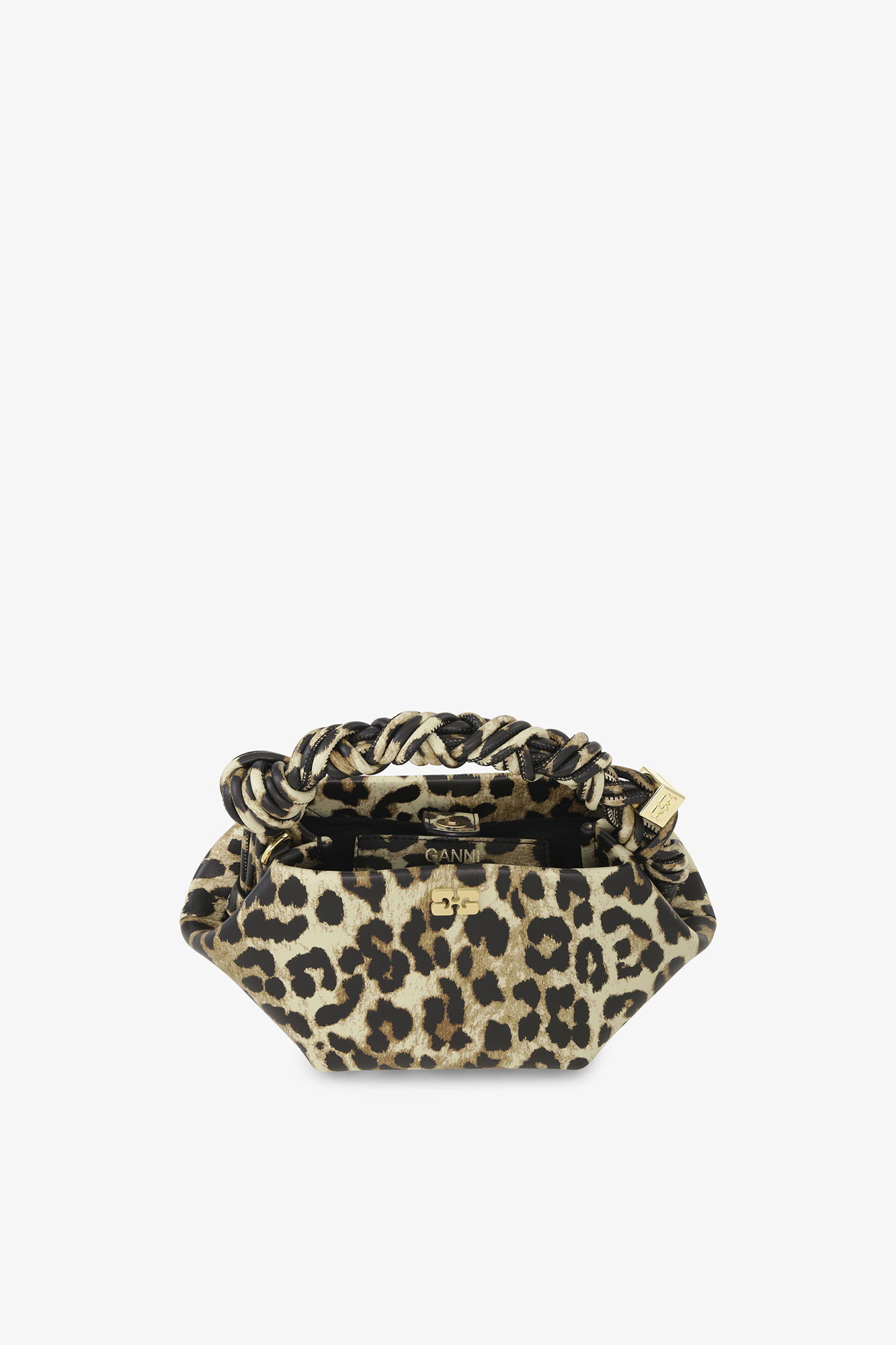 Leopard Mini GANNI Bou Bag, Polyester, in colour Leopard - 3 - GANNI