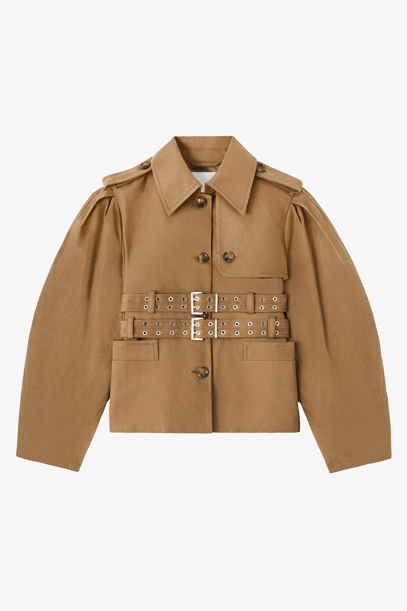 Jacket in Beige Canvas | GANNI