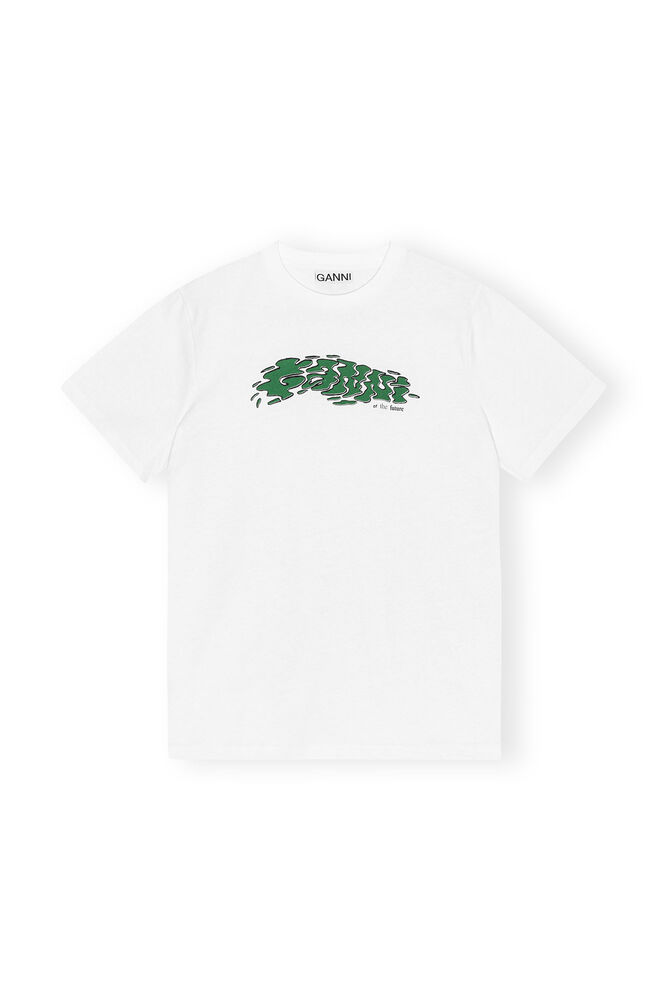 Future White Heavy Jersey Relaxed Logo T-shirt, Bright White