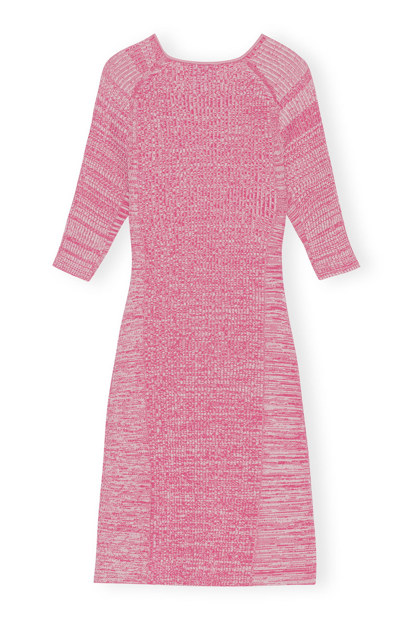 Melange Cut Out Mini Dress, Elastane, in colour Love Potion - 2 - GANNI