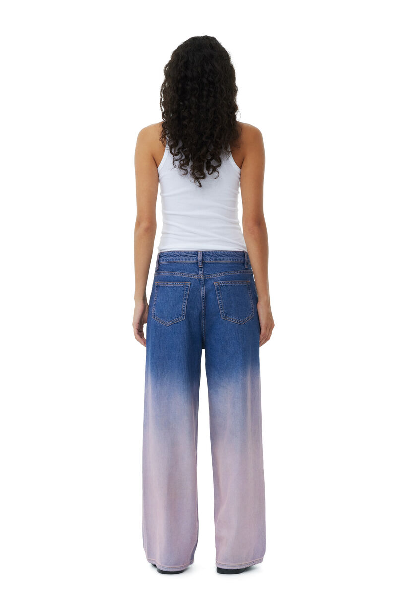 Purple Bleach Future Denim Wide-jeans, Organic Cotton, in colour Bleach - 4 - GANNI