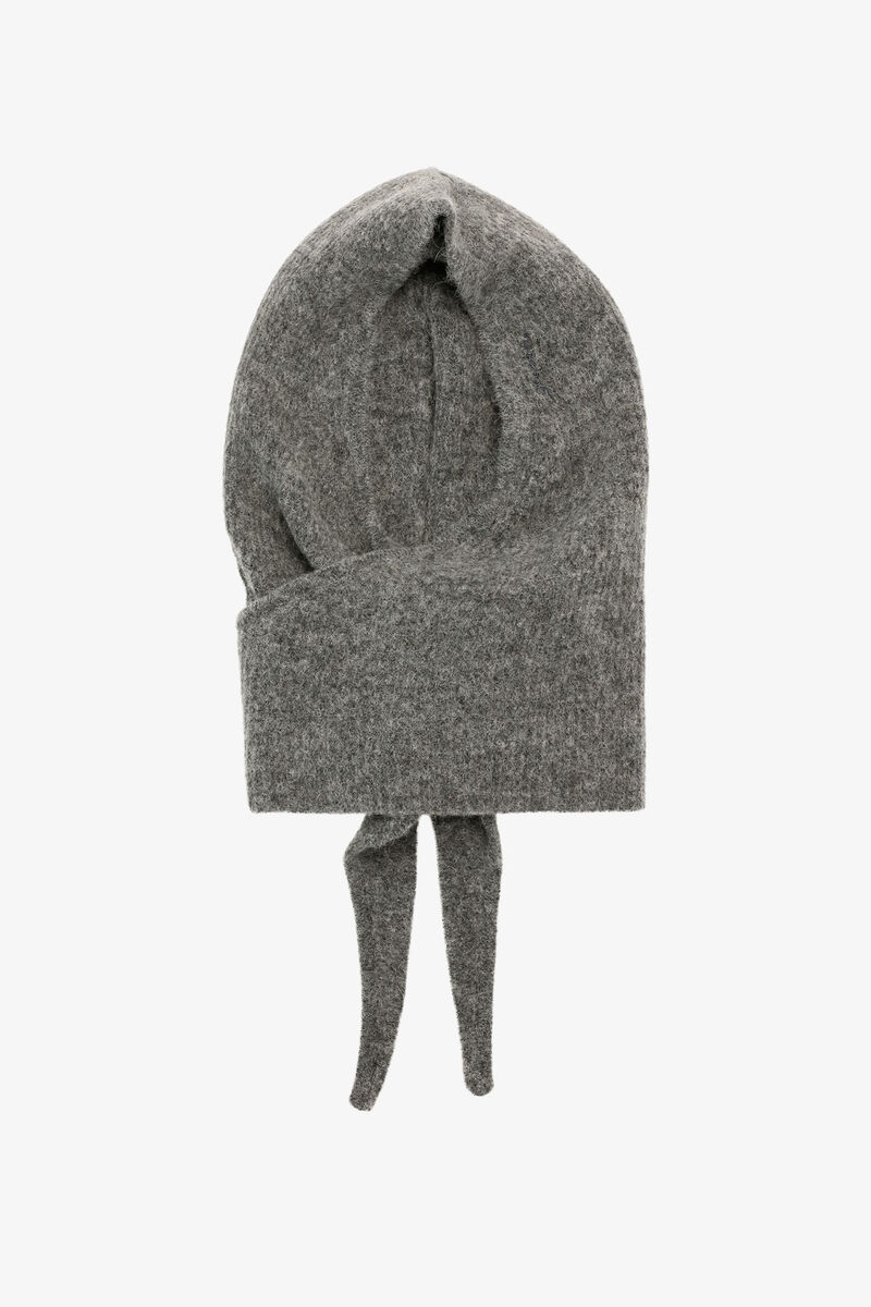 Objmilu Knit Balaclava Acc Dark Grey Melange main image 1