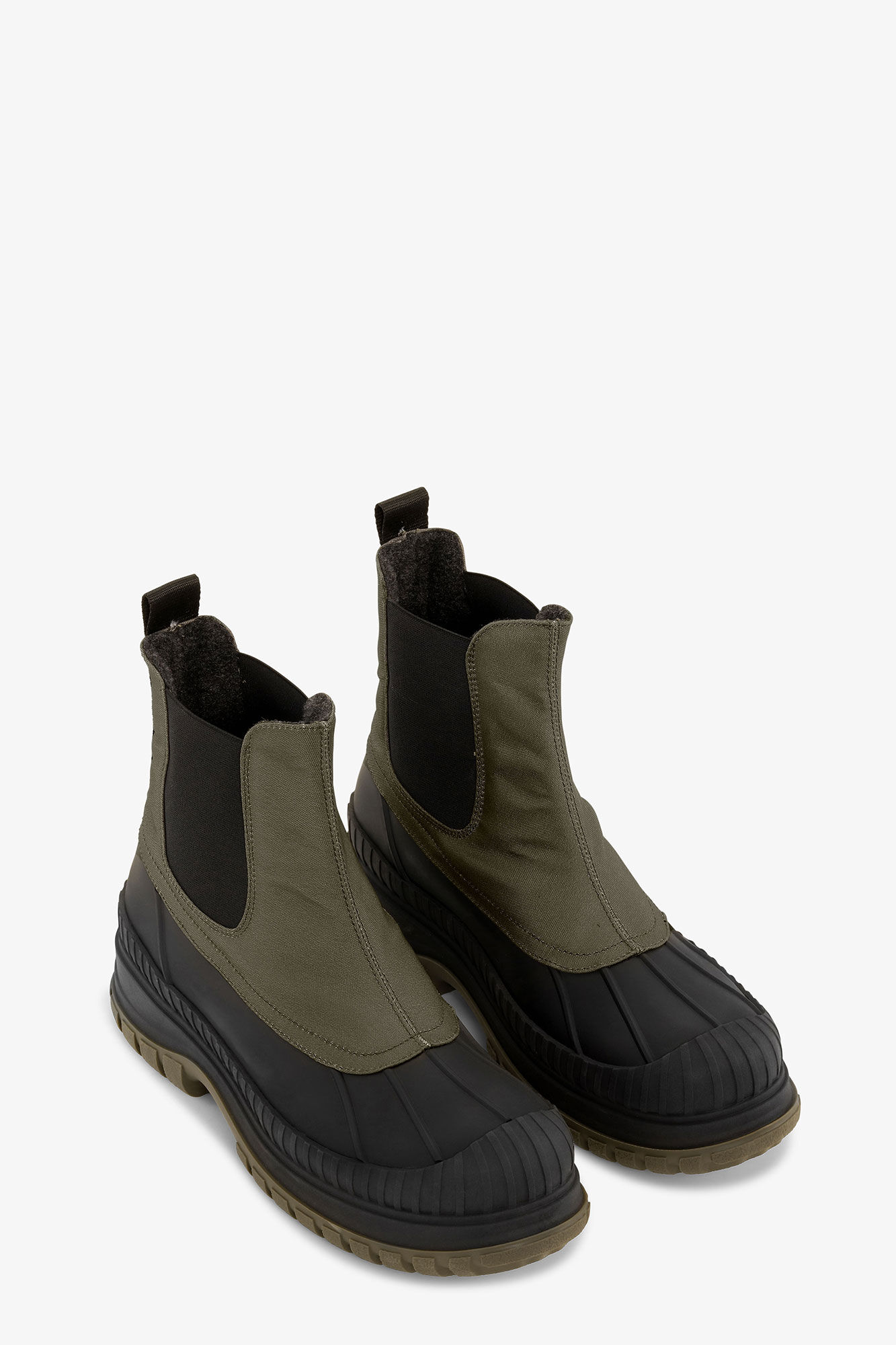 Green Outdoor Chelsea Boots, Polyester, in colour Kalamata - 4 - GANNI