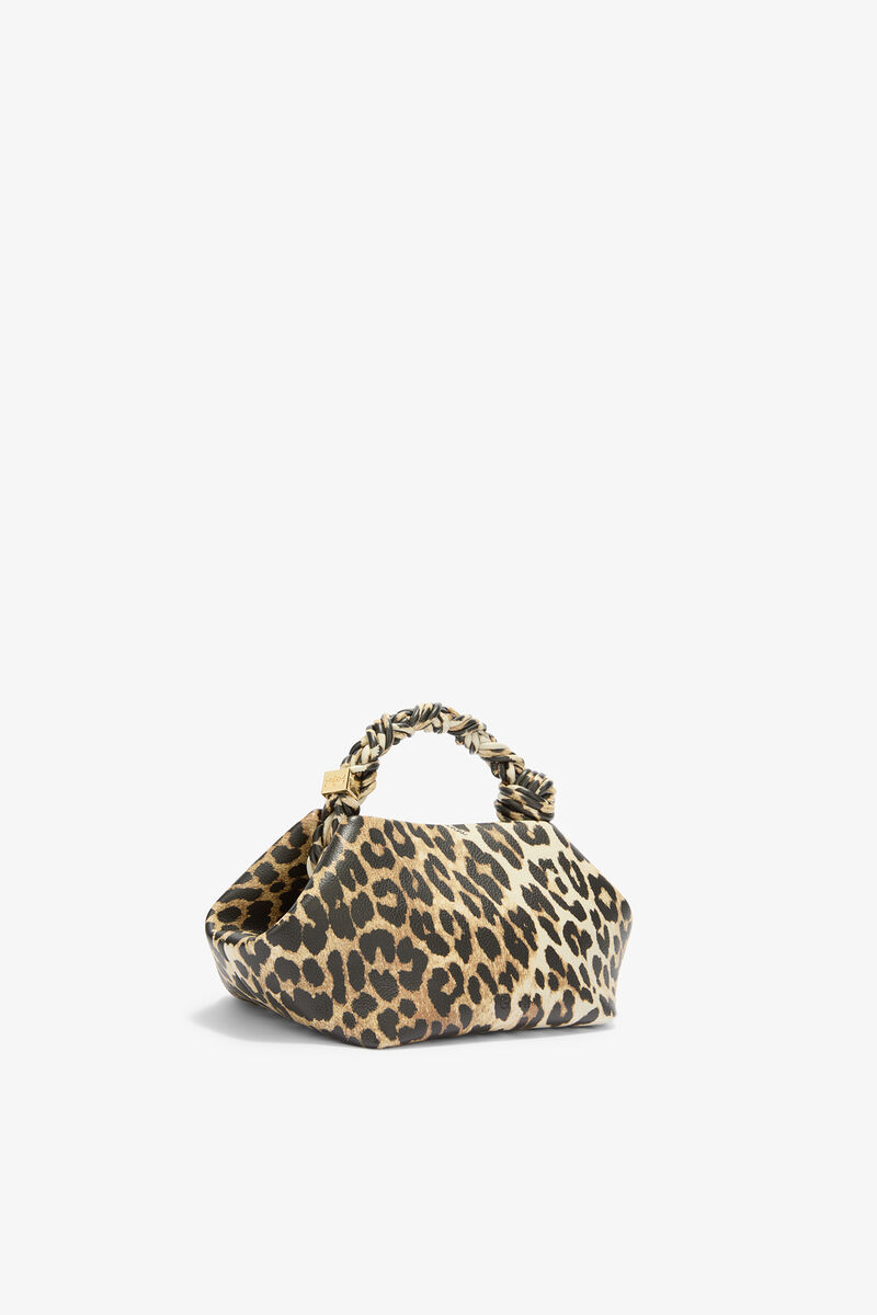 Daisy Duck Leopard Small Bou Bag, Recycled Polyester, in colour Almond Milk - 2 - GANNI