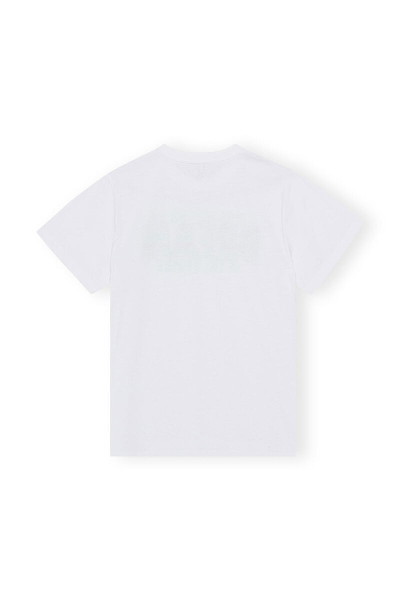 Relaxed Dream T-shirt, Organic Cotton, in colour Bright White - 2 - GANNI