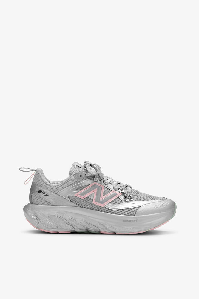 GANNI x New Balance Silver and Pink FFT Trainers, Silver Pink