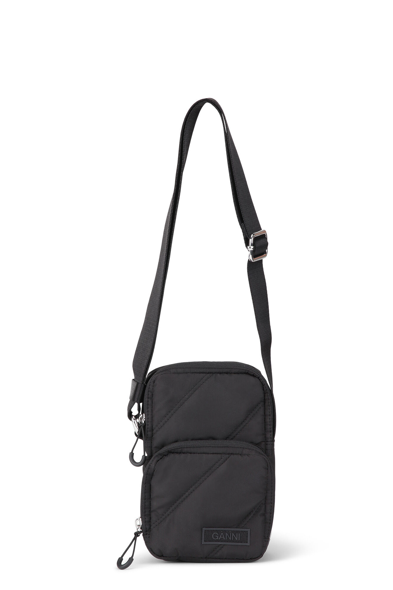 Black fabric crossbody bag clearance