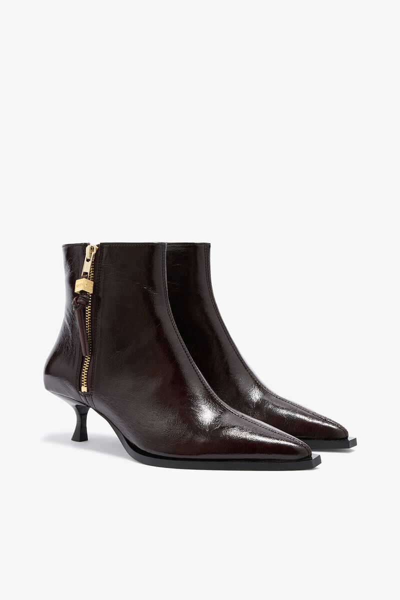 Ana Boots in Brown, Polyester, in colour Demitasse - 2 - GANNI