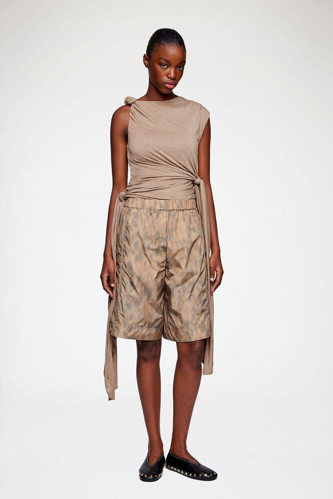 Shorts i tryckt nylon, Burro