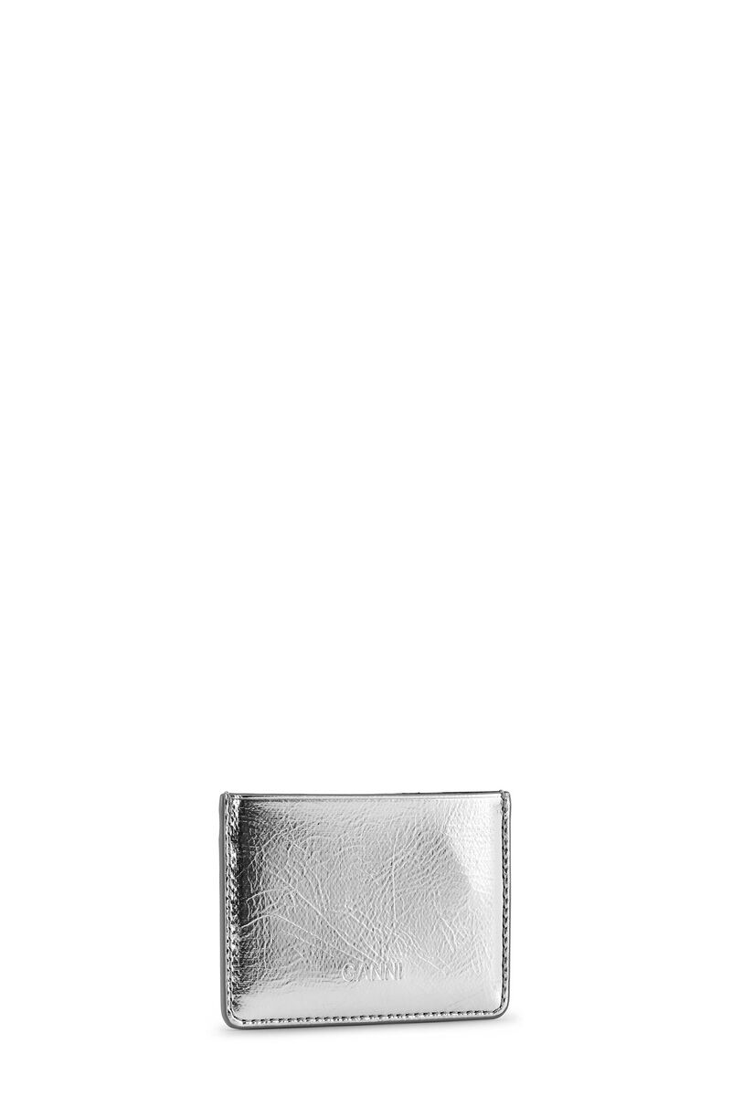 Silver GANNI Bou-kortholder, in colour Silver - 2 - GANNI
