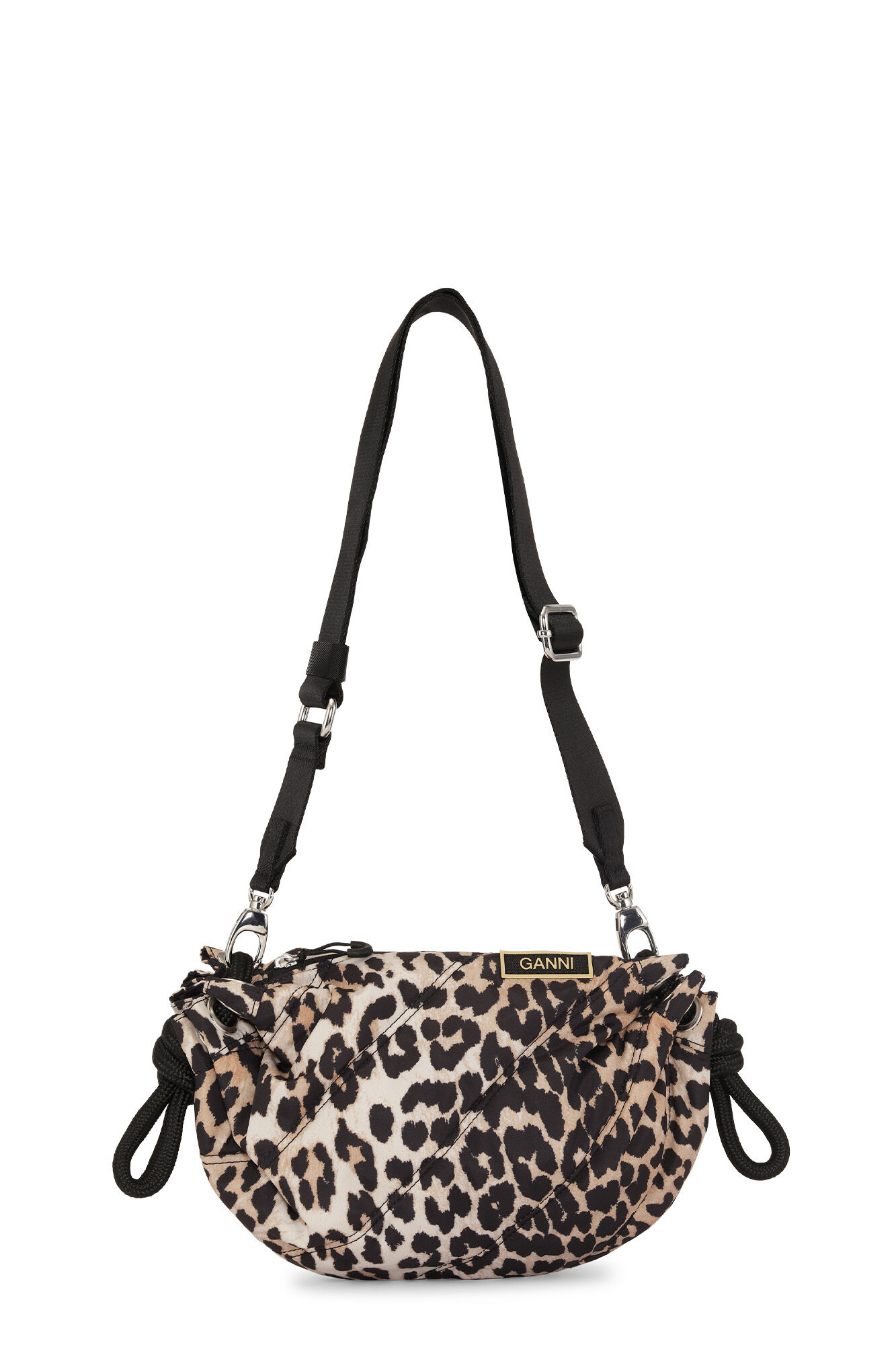 Leopard Small Quilted Duffle Bag GANNI DK