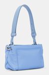Medium Pillow Baguette Bag, Leather, in colour Forever Blue - 2 - GANNI