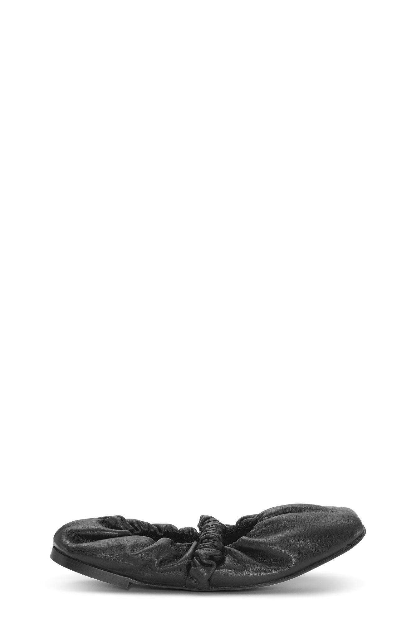 Black Scrunchie Ballerinas | GANNI US
