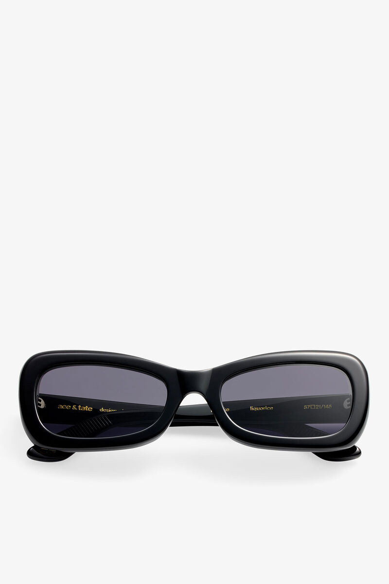 GANNI x Ace & Tate Brooke Sunglasses, Acetate, in colour Black - 1 - GANNI