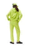 Software Isoli Software Oversized Zip Hoodie, Organic Cotton, in colour Lime Popsicle - 3 - GANNI