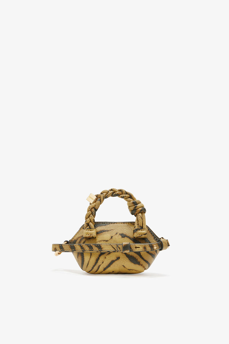 Zebra Nano GANNI Bou Bag, Polyester, in colour Khaki - 2 - GANNI