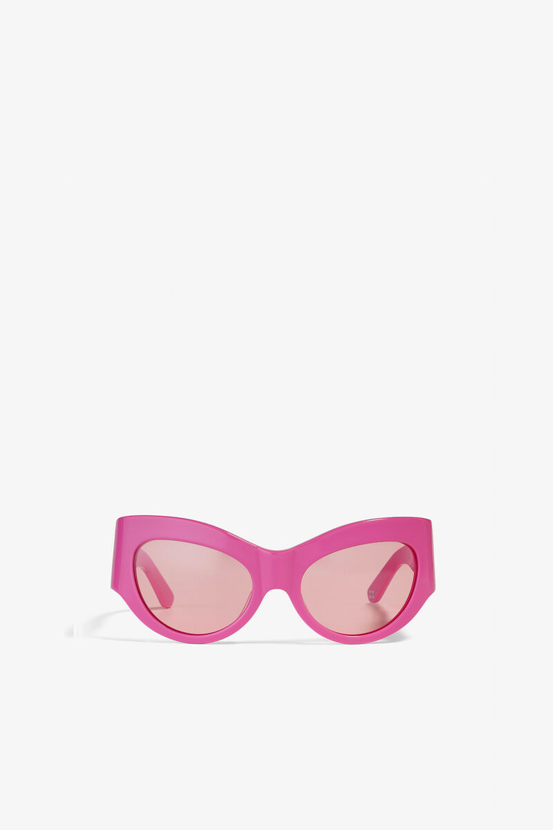 GANNI x Ace & Tate Trixie Sunglasses, Acetate, in colour Shocking Pink - 2 - GANNI