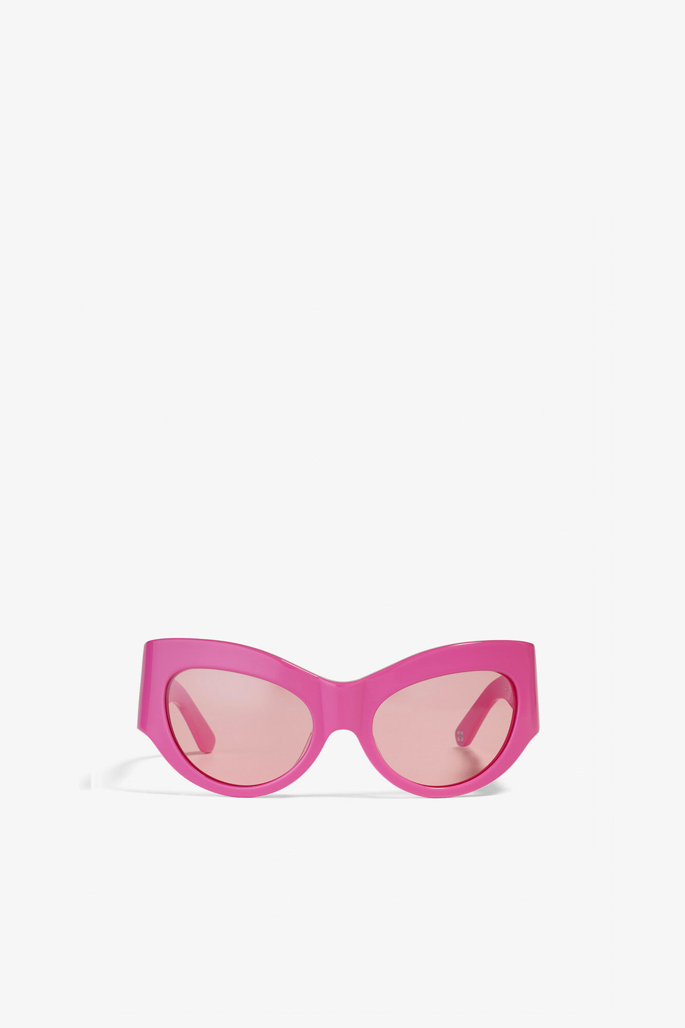 GANNI x Ace & Tate Trixie Sunglasses, Acetate, in colour Shocking Pink - 2 - GANNI