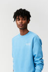 Pullover Sweatshirt, Cotton, in colour Azure Blue - 1 - GANNI