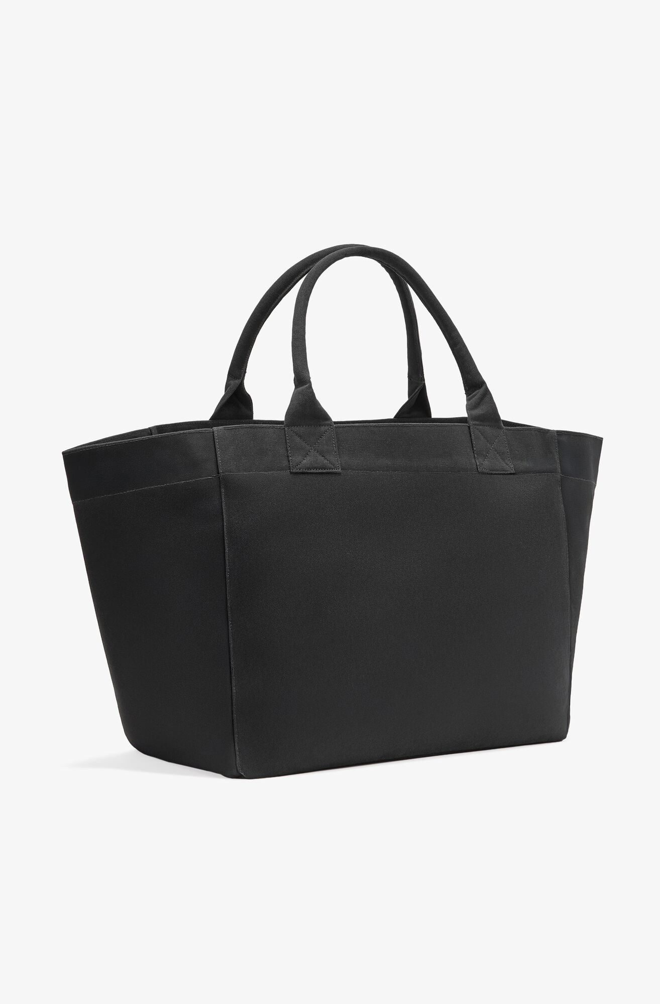 Black XXL Banana Print Tote, Recycled Cotton, in colour Black - 2 - GANNI