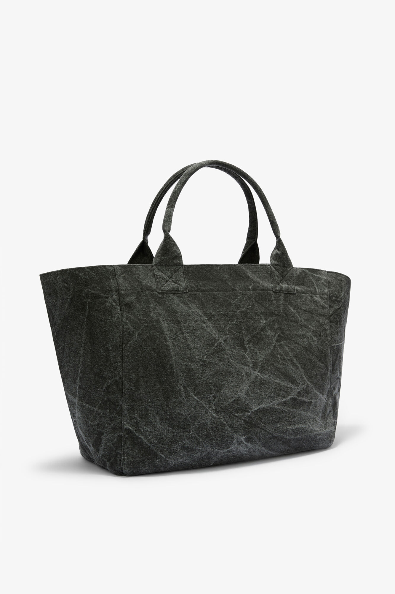 Daisy Duck Bleached XXL Tote, Recycled Cotton, in colour Black Oyster - 2 - GANNI