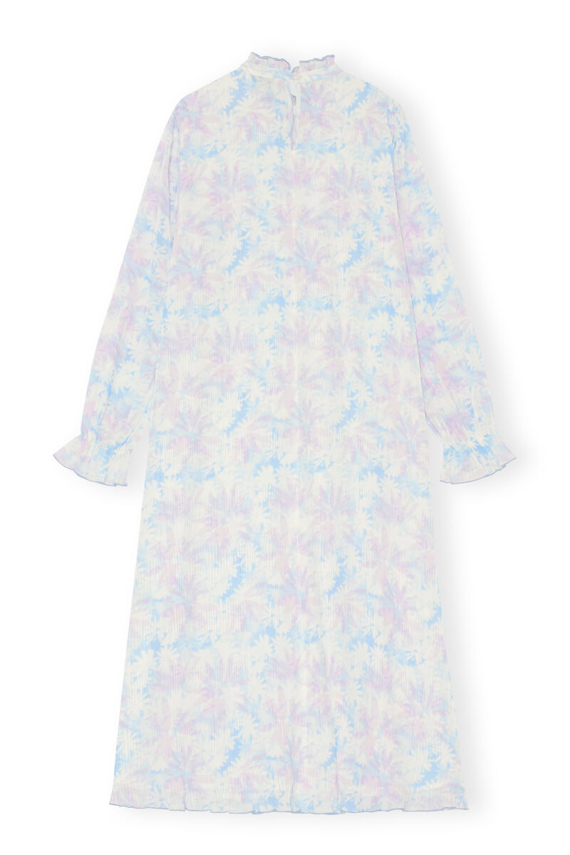 Pleated Georgette Midi Dress, Recycled Polyester, in colour Cherry Blossom - 2 - GANNI