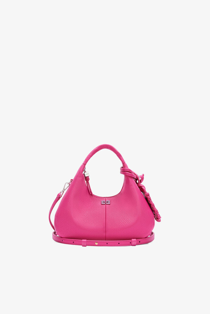 Mini Hobo Bag in Pink, Cabaret